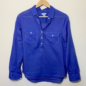 J. Crew purple collared shirt
